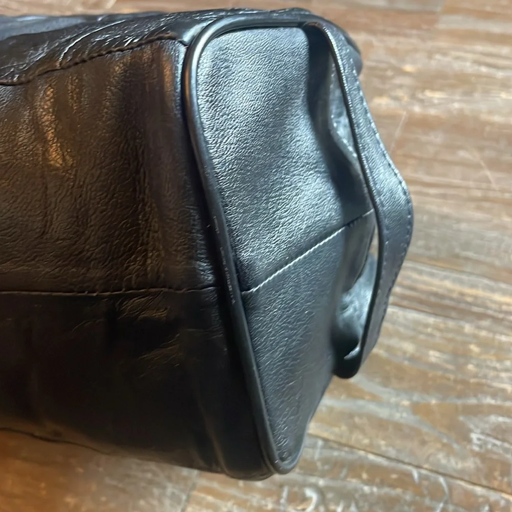 Buxton Cashmere Lambskin Patchwork Travel Case🖤